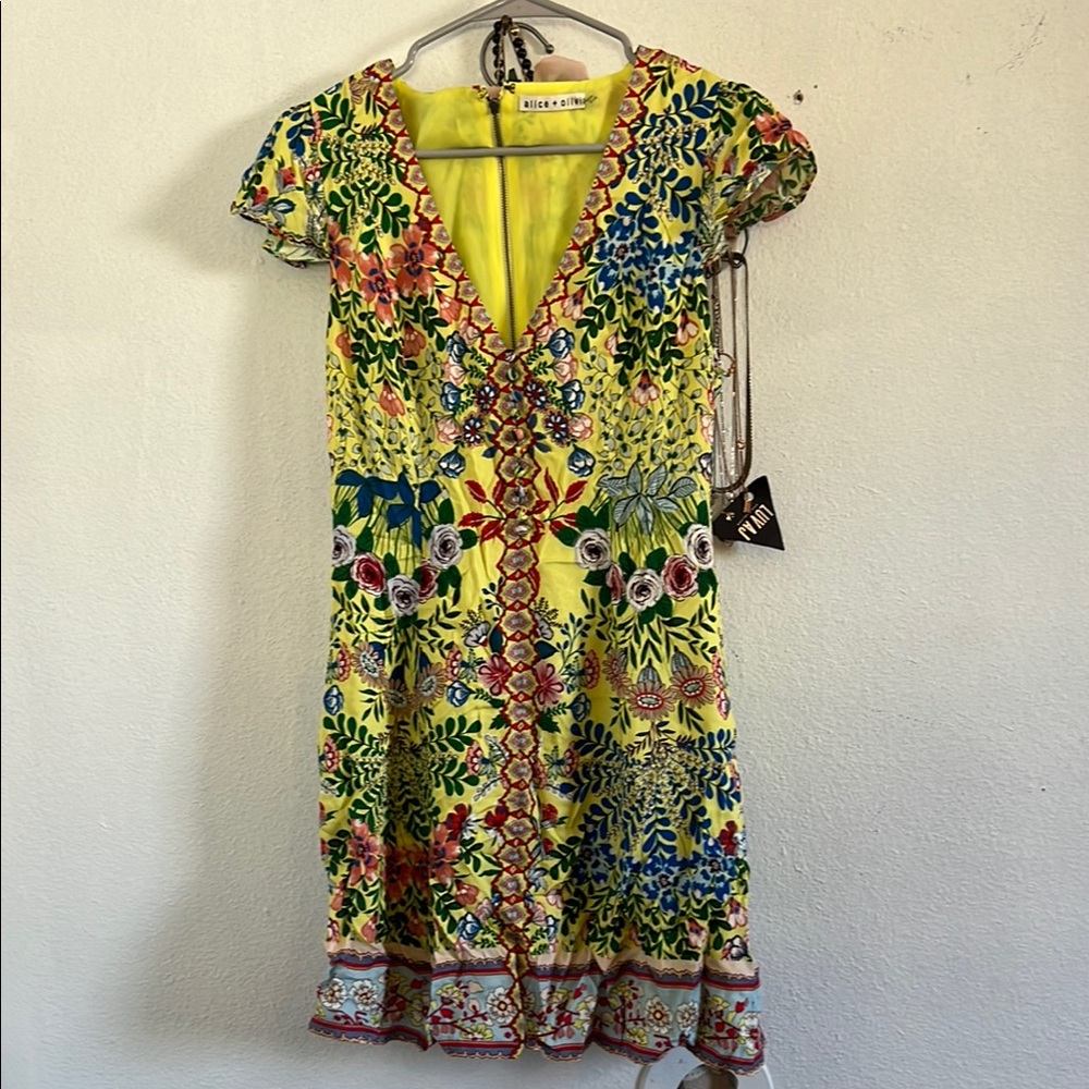 Alice Olivia Colorful Floral Women's Dress